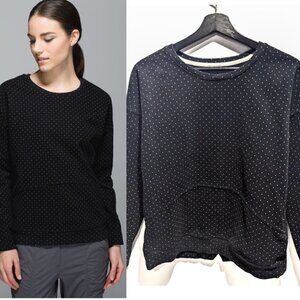 LULULEMON | Keep Up Crew in Sweet Spot Black Angel Wing/Black